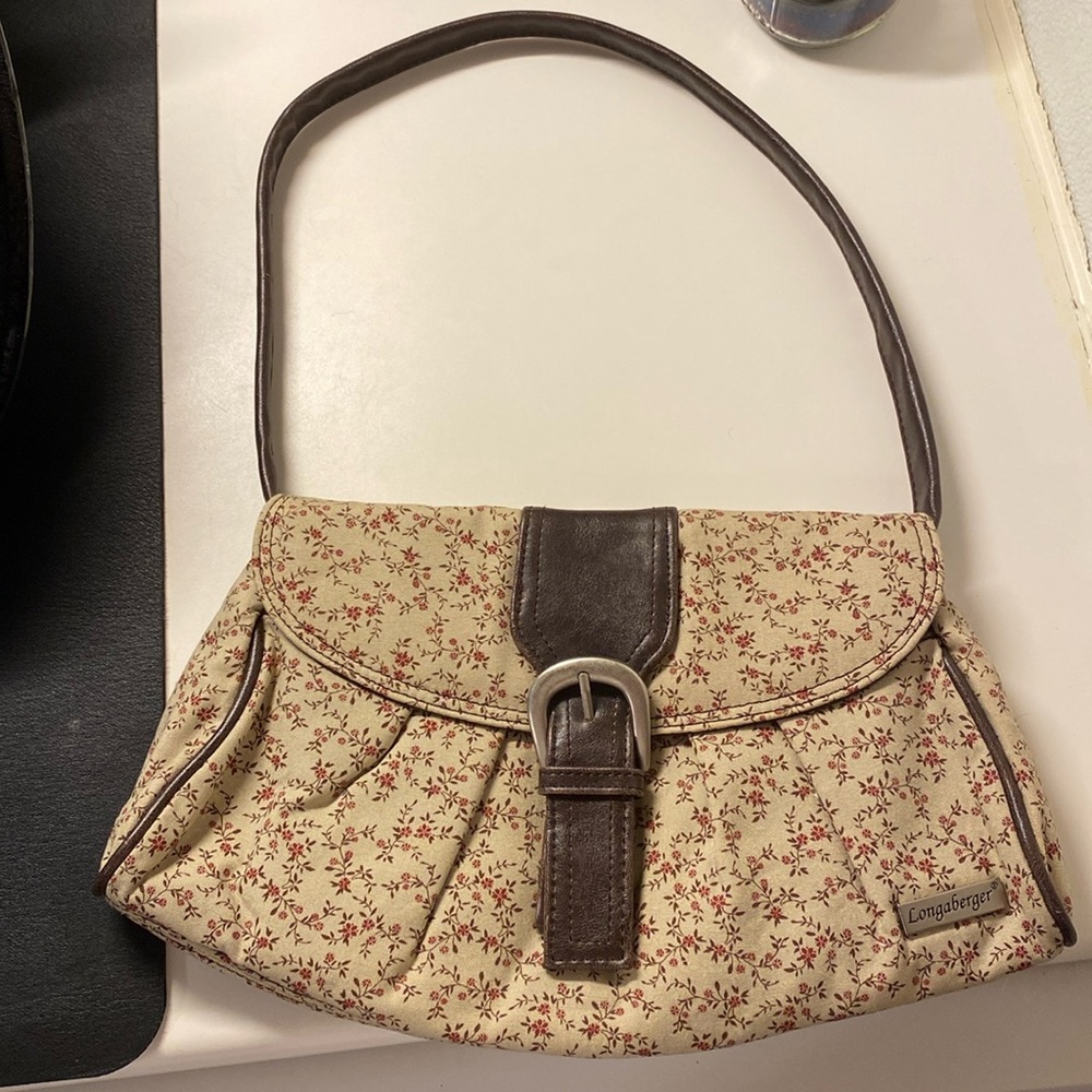 Euc Longaberger floral purse